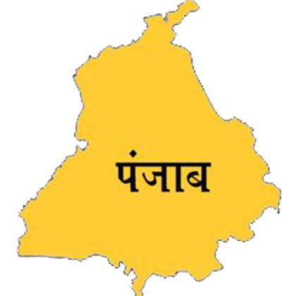 Map Outline Punjab