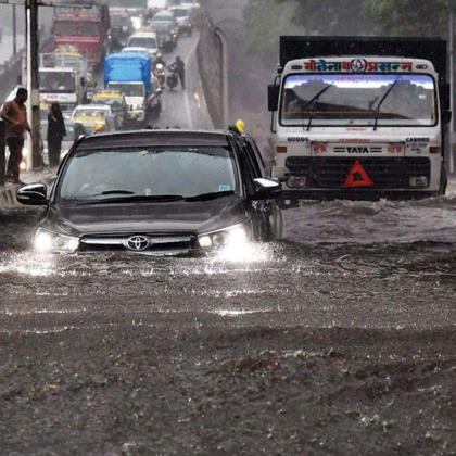 Mumbai Rain Road Traffic