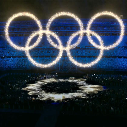 Tokyo Olympics Closing Ceremony Light Show