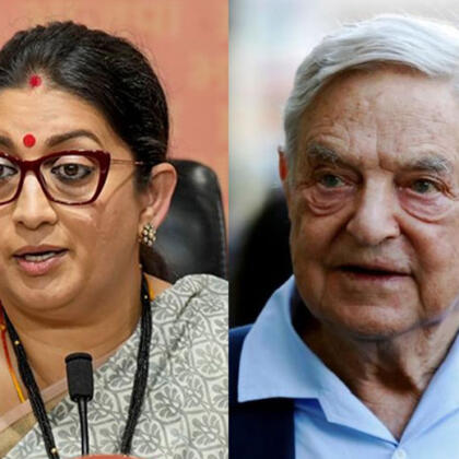 Smriti Irani George Soros