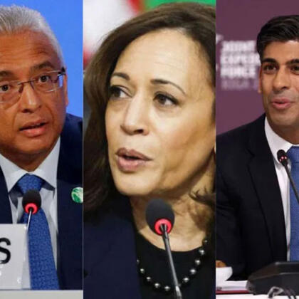 Pravind Kumar Jugnauth, Kamala Harris And Rishi Sunak