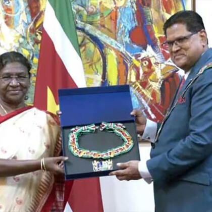 Murmu Honoured By Surinam
