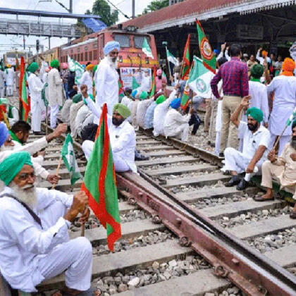 Rail Roko Andolan Farmer