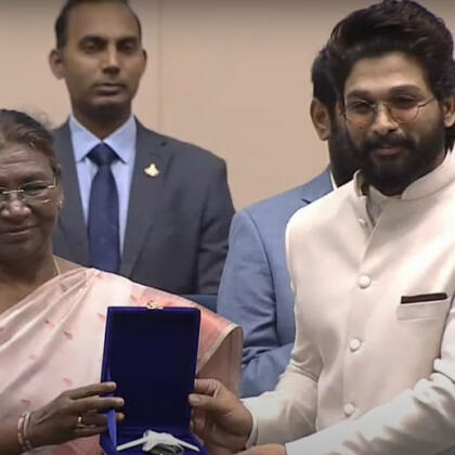 Allu Arjun Receives His National Film Award