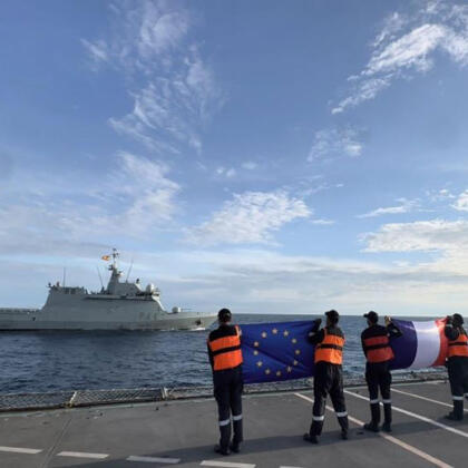 Indian Navy Europian Union Navy Demo