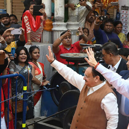 Amit Shah Jp Nadda Kali Ghat