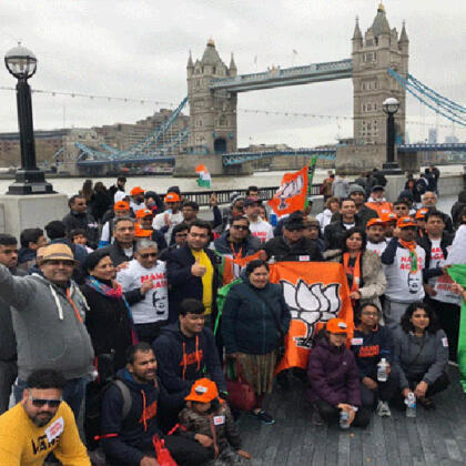 Rally In London In Support Of Bjp